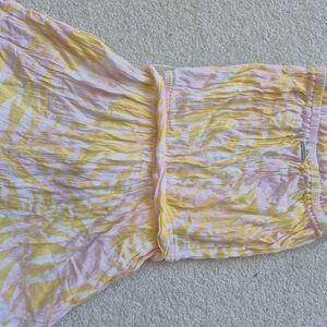Billabong NWOT Yellow and Pink Floral Romper